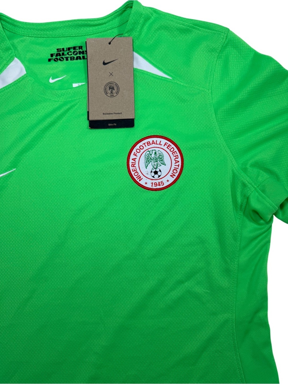 Nike Nigeria football. Gren soccer jersey. Women's size M Dri-Fit. New With Tags - Picture 3 of 7